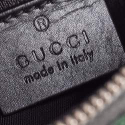 Gucci Beige/Black GG Supreme Canvas and Leather Vintage Web Messenger Bag