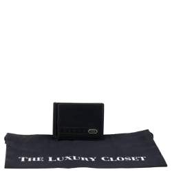 مملوكة مسبقًا Gucci Black Leather Money Clip Bifold Wallet