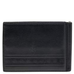 مملوكة مسبقًا Gucci Black Leather Money Clip Bifold Wallet