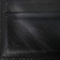 Pre Owned محفظة غوتشي جلد غوتشيسيما أسود ثنائي الطي