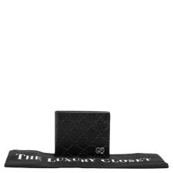 Gucci Black Signature Leather Bifold Wallet