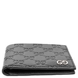 Gucci Black Signature Leather Bifold Wallet