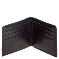 Gucci Brown Leather and Canvas Web Bifold Wallet