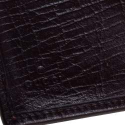 Gucci Brown Leather and Canvas Web Bifold Wallet