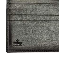 Pre Owned محفظة غوتشي طيه ثنائيه ويب كانفاس سوبريم جي جي بيج