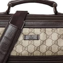 Gucci Beige/Brown GG Coated Canvas And Leather Medium Briefcase