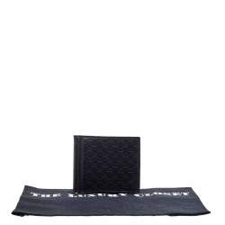 Pre Owned Gucci Black Microguccissima Leather Money Clip Wallet