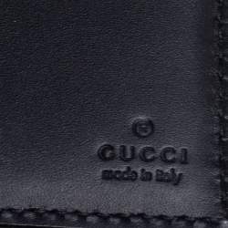 Gucci Black GG Supreme Canvas Kingsnake Print Bifold Wallet