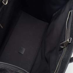 Pre Owned Gucci Black GG Nylon And Leather GG Off the Grid Tote
