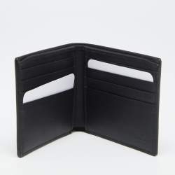 Gucci Black Leather Web Elastic Wallet