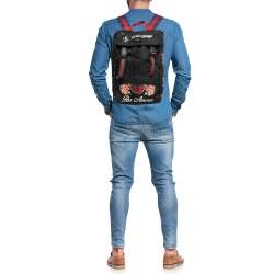 مملوكة مسبقًا حقيبة ظهر غوتشي كانفاس أسود مطرز