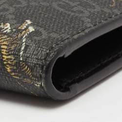 Gucci Black/Grey GG Supreme Canvas Tiger Print Bifold Wallet