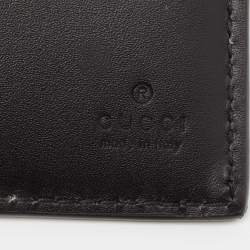 Gucci Black/Grey GG Supreme Canvas Tiger Print Bifold Wallet
