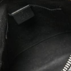 Gucci Black GG Supreme Canvas and Leather Small Messenger Bag