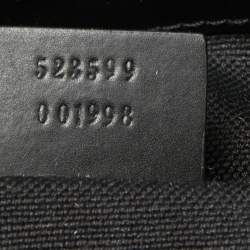 Gucci Black GG Supreme Canvas and Leather Small Messenger Bag