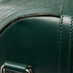 مملوكة مسبقًا Gucci Green Guccissima Leather Duffel Bag