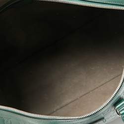 مملوكة مسبقًا Gucci Green Guccissima Leather Duffel Bag