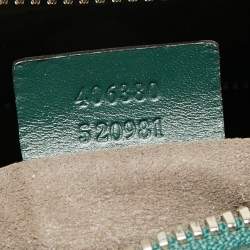 مملوكة مسبقًا Gucci Green Guccissima Leather Duffel Bag
