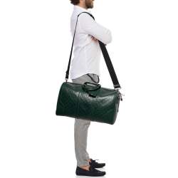 مملوكة مسبقًا Gucci Green Guccissima Leather Duffel Bag