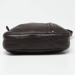 Gucci Dark Brown Leather Messenger Bag