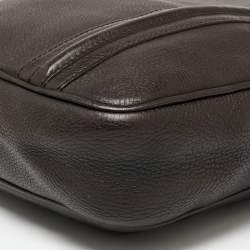Gucci Dark Brown Leather Messenger Bag