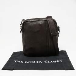 Gucci Dark Brown Leather Messenger Bag