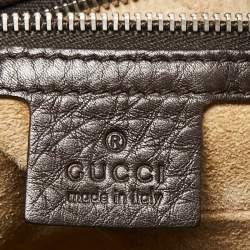 Gucci Dark Brown Leather Messenger Bag