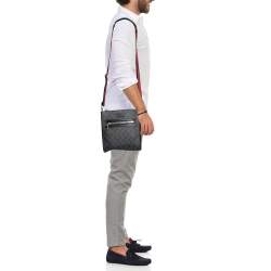 Gucci Black GG Supreme Canvas And Leather Small Messenger Bag