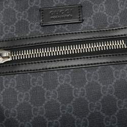Gucci Black GG Supreme Canvas And Leather Small Messenger Bag