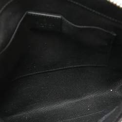 Gucci Black GG Supreme Canvas And Leather Small Messenger Bag