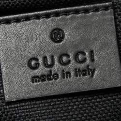 Gucci Black GG Supreme Canvas And Leather Small Messenger Bag