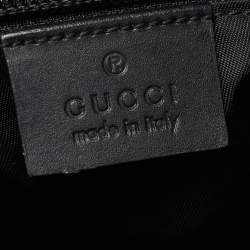 Gucci Beige/Black GG Supreme Canvas And Leather Web Messenger Bag