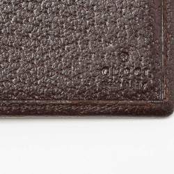 Gucci Beige GG Supreme Canvas and Leather Web Bifold Wallet