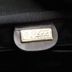 Gucci Black GG Supreme Canvas Vintage Web Travel Bag