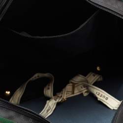 Gucci Black GG Supreme Canvas Vintage Web Travel Bag