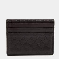Gucci Brown Guccissima Leather Bifold Card Case