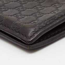 Gucci Brown Guccissima Leather Bifold Card Case