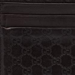 Gucci Brown Guccissima Leather Bifold Card Case