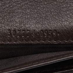 Pre Owned Gucci Dark Brown Guccissima Leather Bifold Wallet
