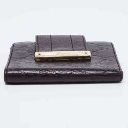 Gucci Dark Brown Guccissima Leather French Wallet