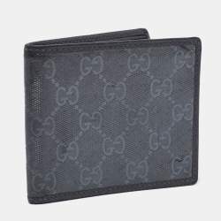 Gucci Grey GG Emprime Canvas Bifold Compact Wallet