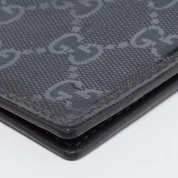 Gucci Grey GG Emprime Canvas Bifold Compact Wallet