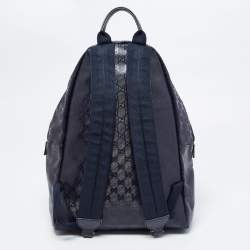 Gucci Blue Guccissima Leather Backpack