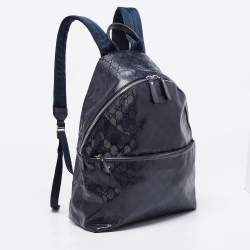 Gucci Blue Guccissima Leather Backpack