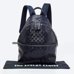 Gucci Blue Guccissima Leather Backpack