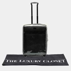 Gucci Black GG Imprime Canvas and Leather Trolley Suitcase