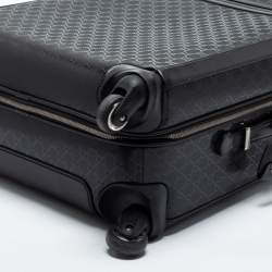 Gucci Black GG Imprime Canvas and Leather Trolley Suitcase