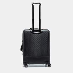 Gucci Black GG Imprime Canvas and Leather Trolley Suitcase