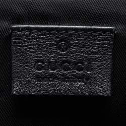 Gucci Black GG Imprime Canvas and Leather Trolley Suitcase