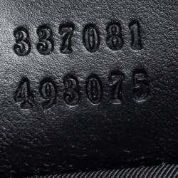 Pre Owned Gucci Black/Grey Guccissima Leather Laptop Bag